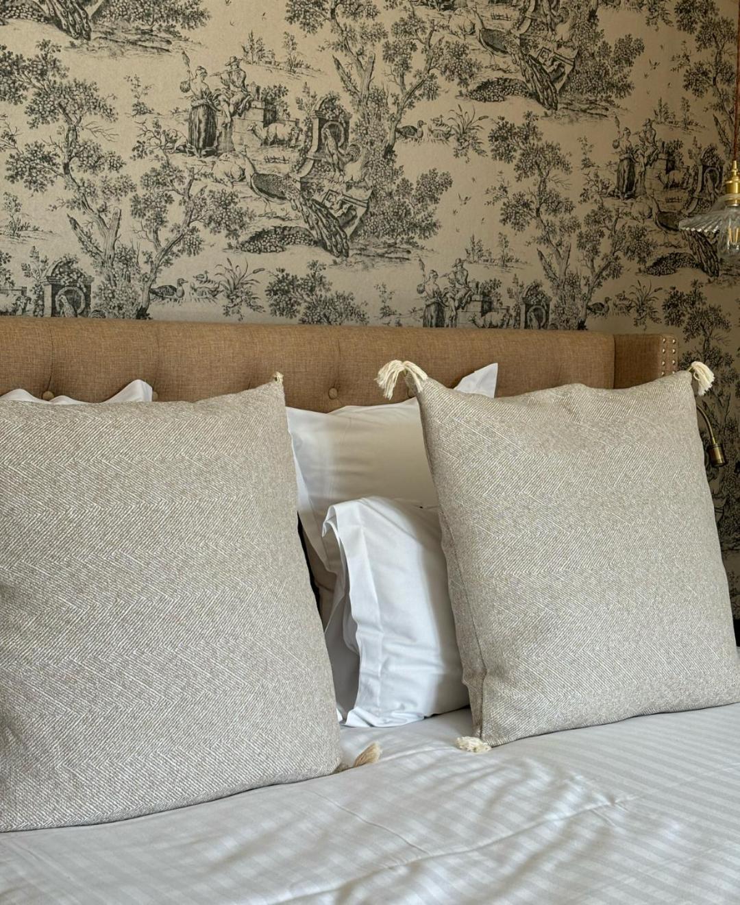Castel Bois Marie, Maison D'Hotes มงโตบ็อง ภายนอก รูปภาพ Cushions on a bed